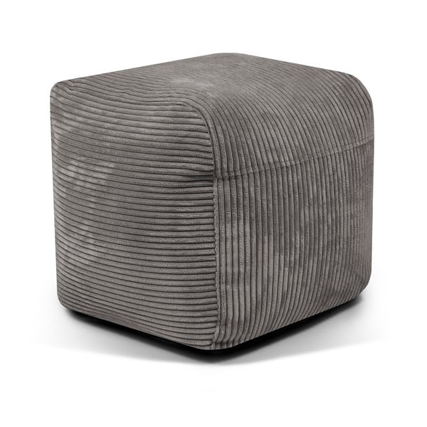 Ciemnoszary sztruksowy worek do siedzenia Plus 50 Lounge – SLOWDOWN-image-3