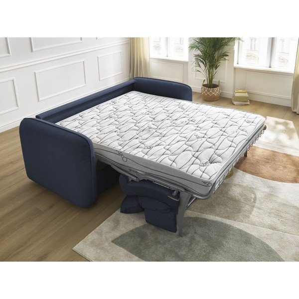 Ciemnoniebieska sofa 216 cm Achille – Bobochic Paris-image-1