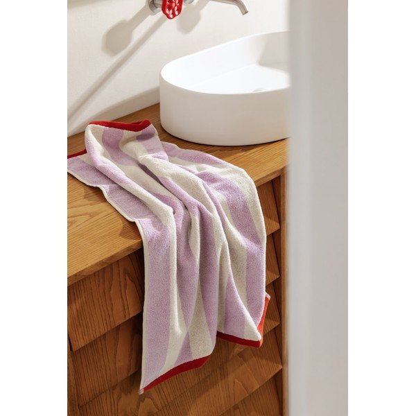 Brązowy/kremowy bawełniany ręcznik frotte 50x80 cm Gobo – noo.ma-image-4