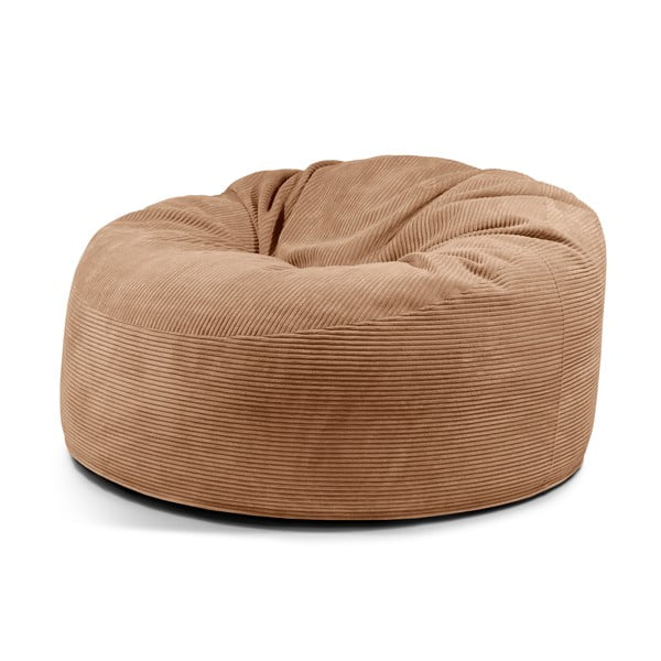 Brązowy sztruksowy worek do siedzenia Om 135 – SLOWDOWN