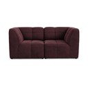 Bordowa aksamitna sofa 180 cm Aloha – Makamii