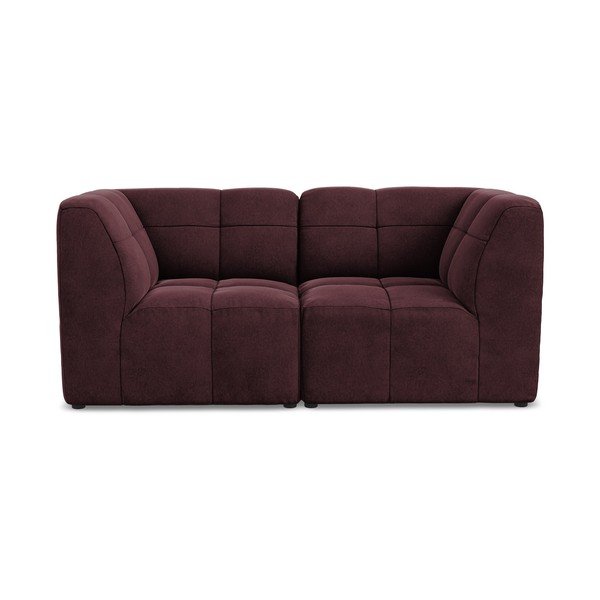 Bordowa aksamitna sofa 180 cm Aloha – Makamii