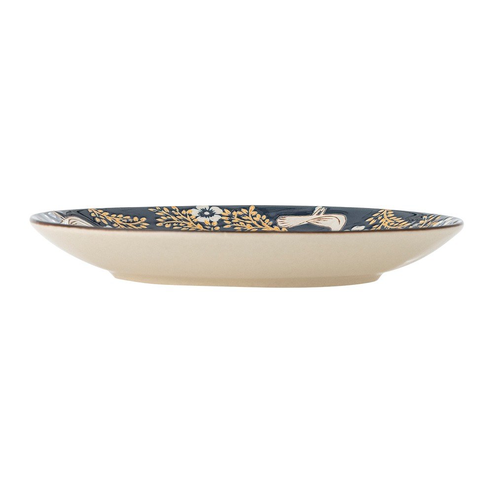 Niebieski kamionkowy talerz deserowy ø 16 cm Hezha – Bloomingville (zdjęcie 3)