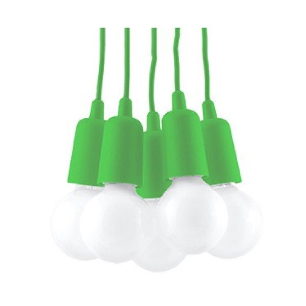 Zielona lampa wisząca 25x25 cm Rene – Sollux-image-2