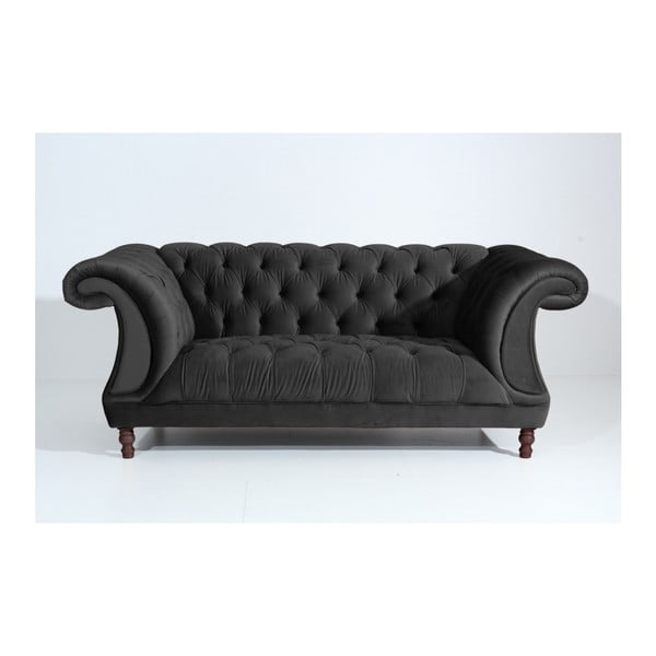Czarna sofa Max Winzer Ivette, 200 cm
