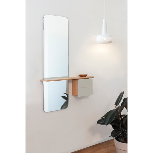 Biały zestaw do przedpokoju w dekorze dębu One More Look – UMAGE-image-4