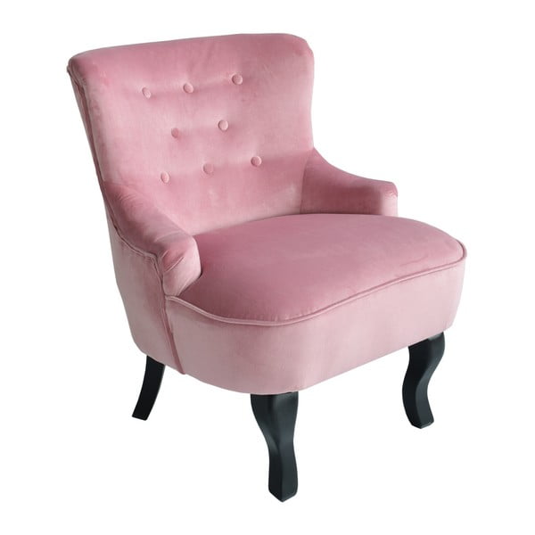 Różowy fotel RGE Amelia