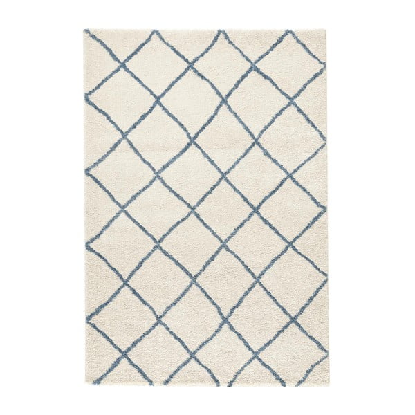 Biały dywan Mint Rugs Grid, 80x150 cm