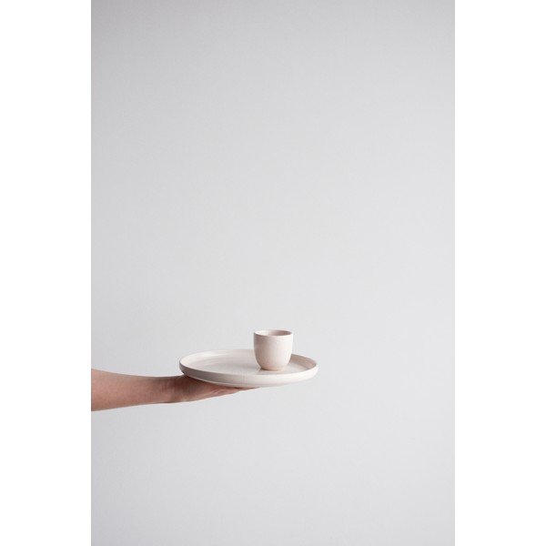 Jasnoróżowy kamionkowy kubek ÅOOMI Dust 80 ml-image-1