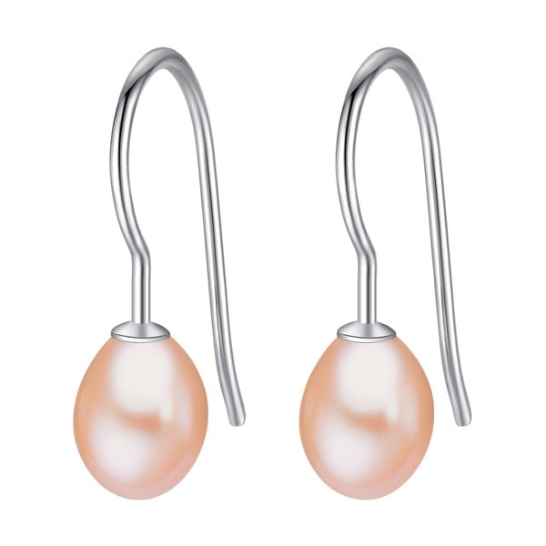 Jasnopomarańczowe
  perłowe kolczyki w kształcie łzy Chakra Pearls