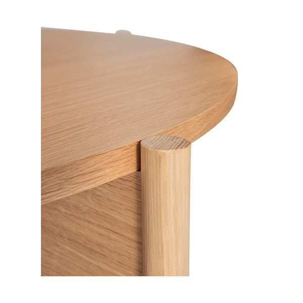 Okrągły stolik w dekorze dębu ø 86 cm Heritage – Hübsch-image-3