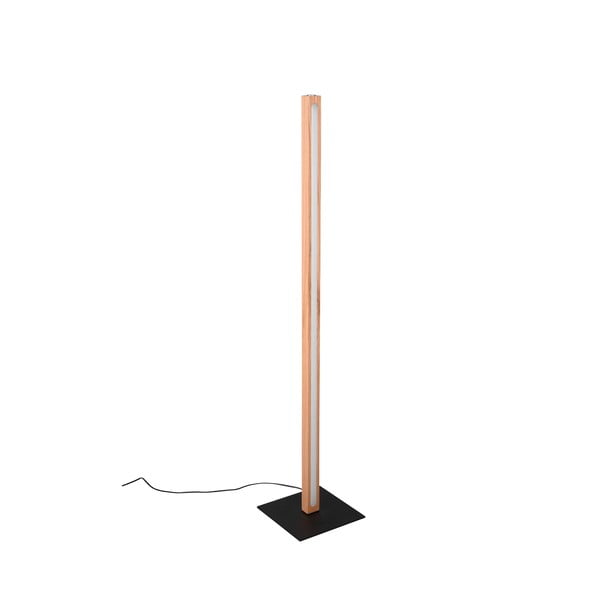 Czarno-naturalna lampa stojąca LED (wysokość 115 cm) Bellari – Trio-image-2