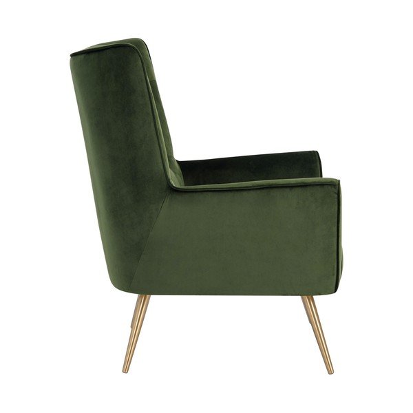 Ciemnoróżowy aksamitny fotel Actona Bodiva-image-4