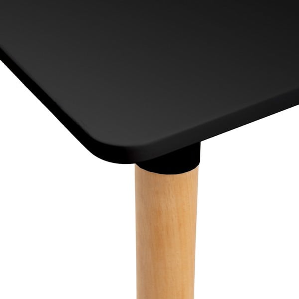 Czarny stół z czarnym blatem 80x120 cm – Casa Selección-image-1