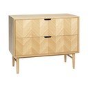 Komoda z drewna dębowego z szufladami Hübsch Herringbone