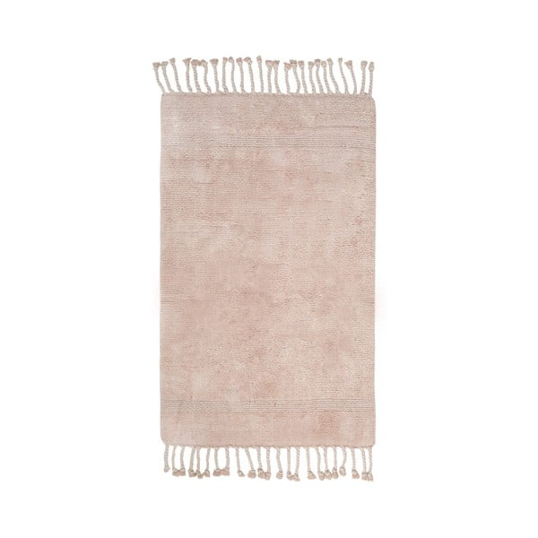 Różowy bawełniany dywanik łazienkowy Foutastic Paloma, 70x110 cm
