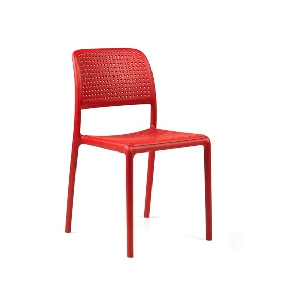 Czerwone krzesło ogrodowe Nardi Garden Bora Bistro