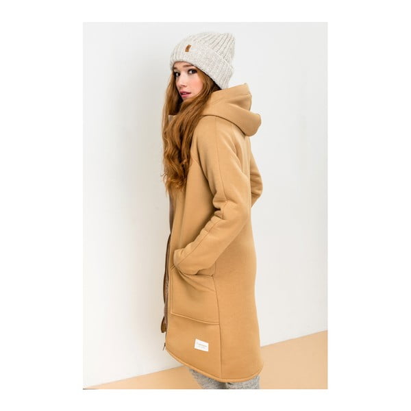 Jasnobrązowa kurtka Lull Loungewear Attitude, rozmiar M -image-4