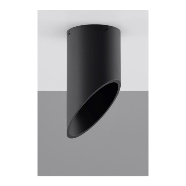 Czarna lampa sufitowa Sollux Nixon, długość 20 cm-image-2