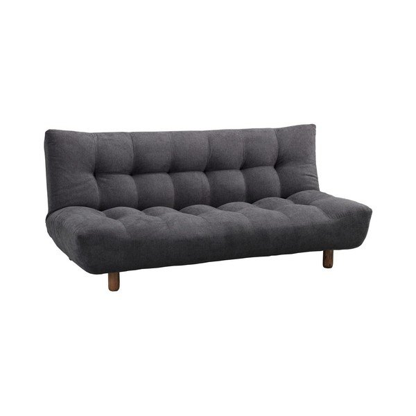 Grafitowa sofa rozkładana Design Twist Tampico-image-1