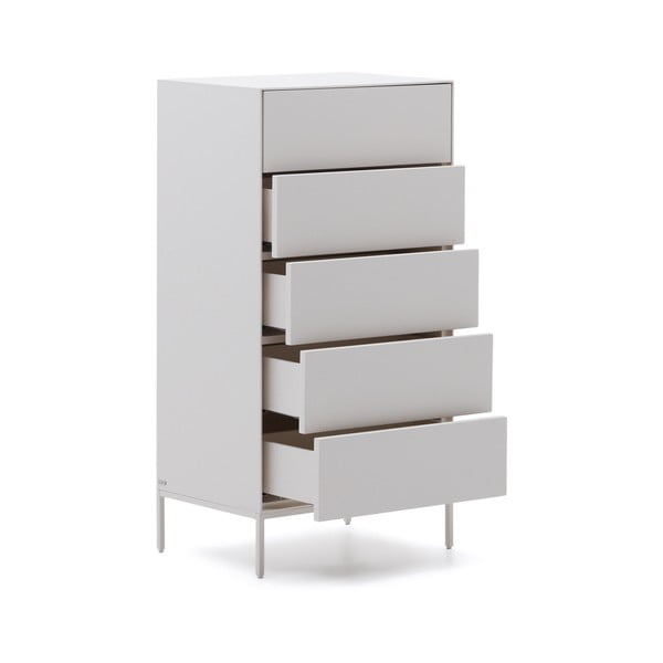 Biała wysoka komoda 60x114 cm Vedrana – Kave Home-image-3