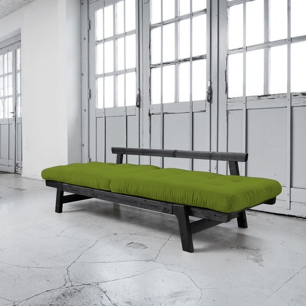 Sofa rozkładana Karup Step Black/Lime-image-2