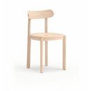 Krzesło w dekorze jesionu w naturalnym kolorze Nara – Teulat