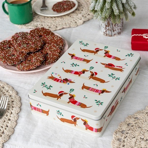 Pojemnik na żywność Festive Sausage Dog – Rex London-image-1