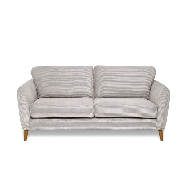 Jasnoszara sztruksowa sofa 170 cm Paris – Scandic