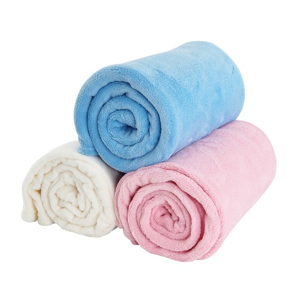 Różowy koc dziecięcy z mikfroflaneli 110x140 cm Exclusive – B.E.S.-image-3