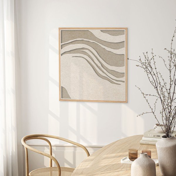 Obraz 3D z ramą w zestawie/akustyczny 62x62 cm Sacred Silence 2 – Malerifabrikken-image-2