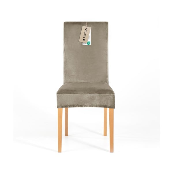 Szarobeżowy elastyczny pokrowiec na krzesło 48 cm Sento – Restilo