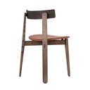 Brązowe/koniakowe krzesła zestaw 2 szt. z litego drewna dębowego Nora – Gazzda