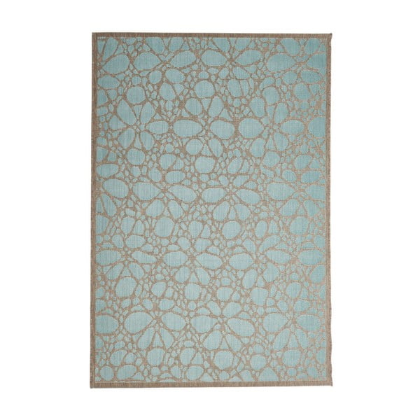 Niebieski dywan odpowiedni na zewnątrz Floorita Fiore, 135x190 cm