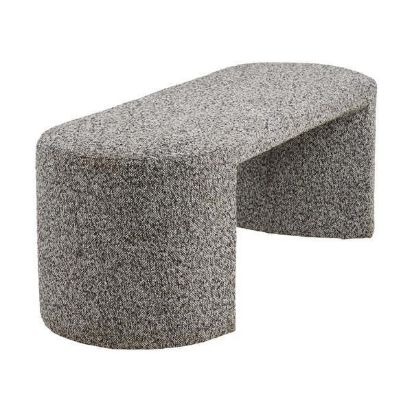 Szara ławka z materiału bouclé Westport – House Nordic-image-4