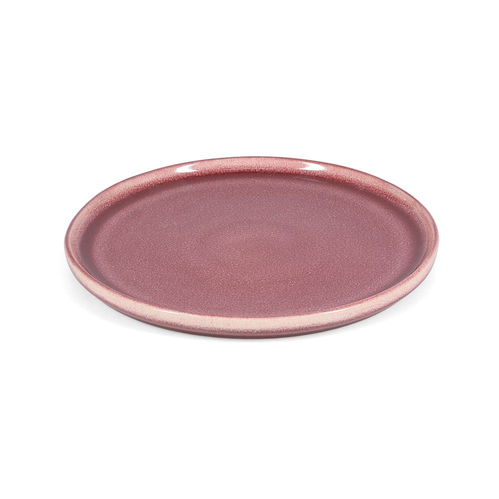 Bordowy kamionkowy talerz ø 22 cm Duna – ONA (zdjęcie 4)