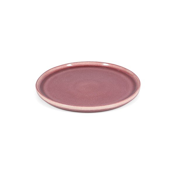 Bordowy kamionkowy talerz ø 22 cm Duna – ONA-image-3