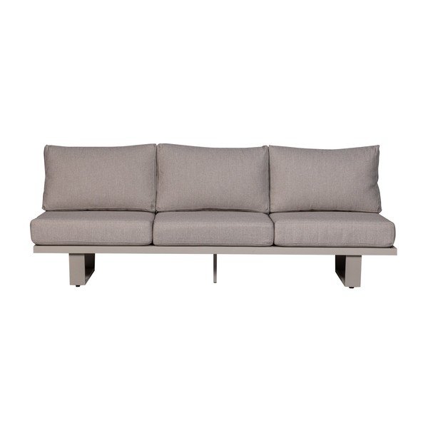 Szarobeżowa tapicerowana sofa ogrodowa Bear – WOOOD