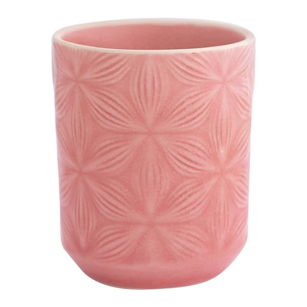 Różowy kubek ceramiczny Green Gate Kallia