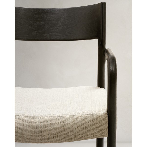 Czarno-beżowe krzesło Falconera – Kave Home-image-2