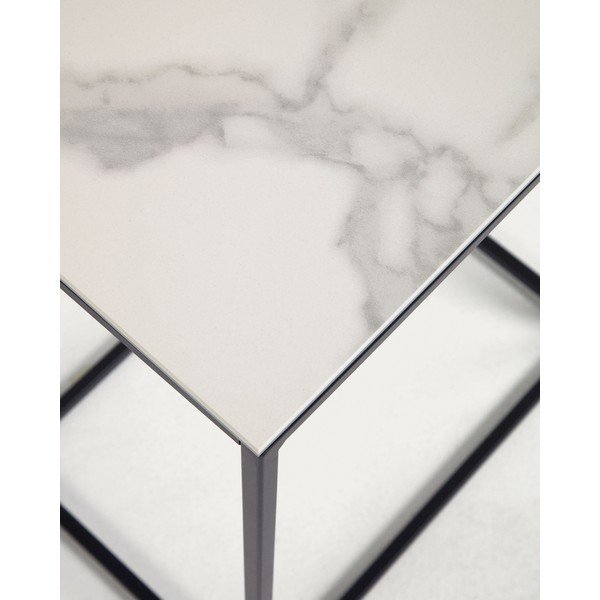 Stolik z ceramicznym blatem 30x45 cm Rewena – Kave Home-image-3