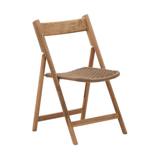 Brązowe drewniane krzesło ogrodowe Dandara – Kave Home