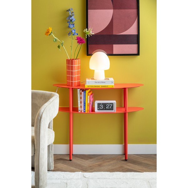 Czerwona metalowa konsola 28x90 cm Cool Retro – Leitmotiv-image-1