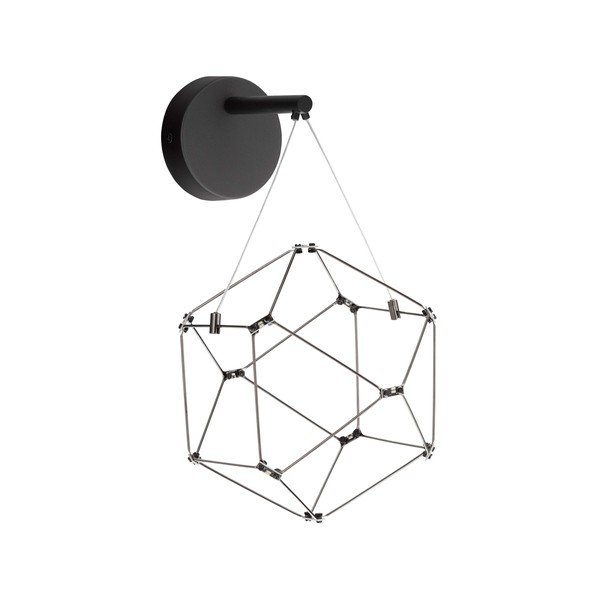 Czarny aluminiowy kinkiet LED Nebula – Nova Luce