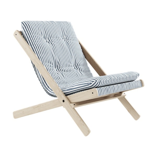 Fotel rozkładany Karup Design Boogie Raw/Beach Blue