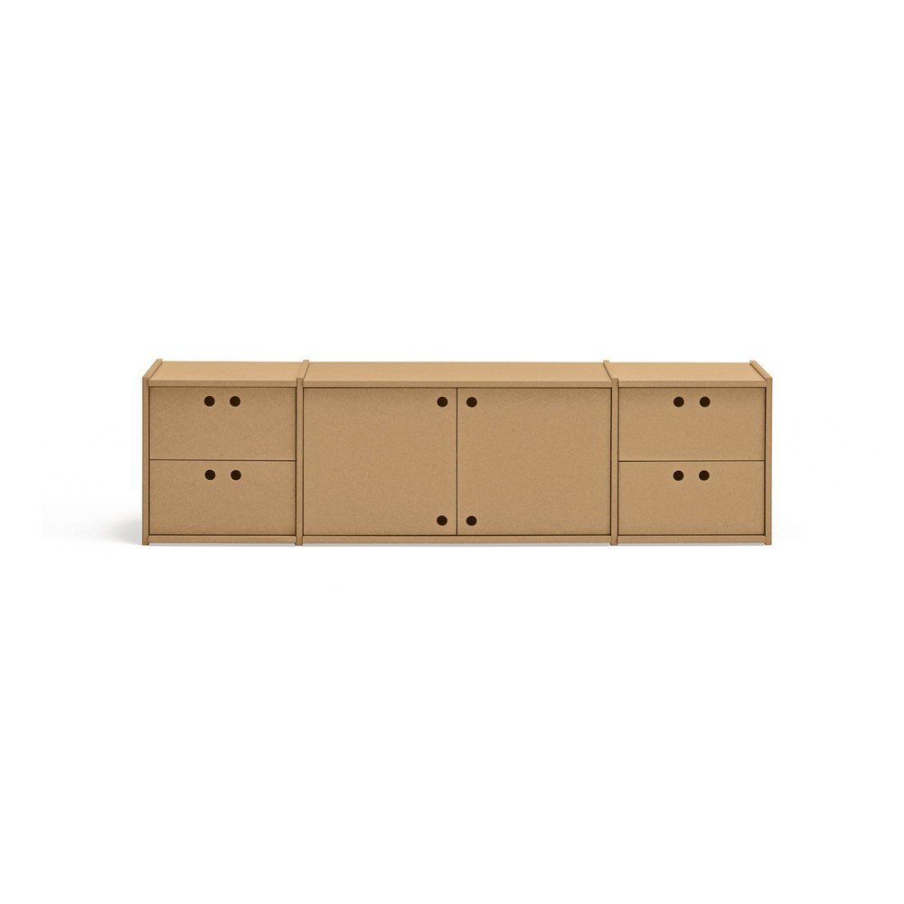Szafka pod TV w naturalnym kolorze 157x42x40 cm Wally – Teulat