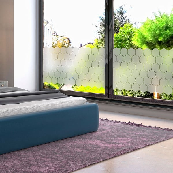 Zestaw 50 matowych naklejek na szkło Ambiance Hexagon-image-3