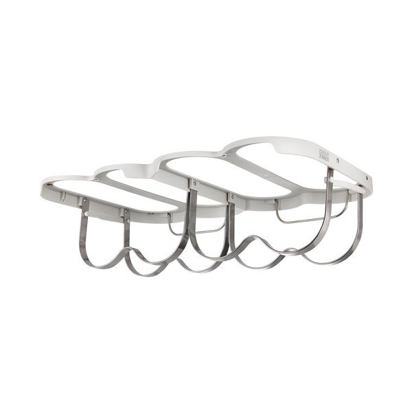 Wiszący metalowy regał na wino w kolorze srebra liczba butelek 4 38,5x2x25 cm Cradle – Joseph Joseph