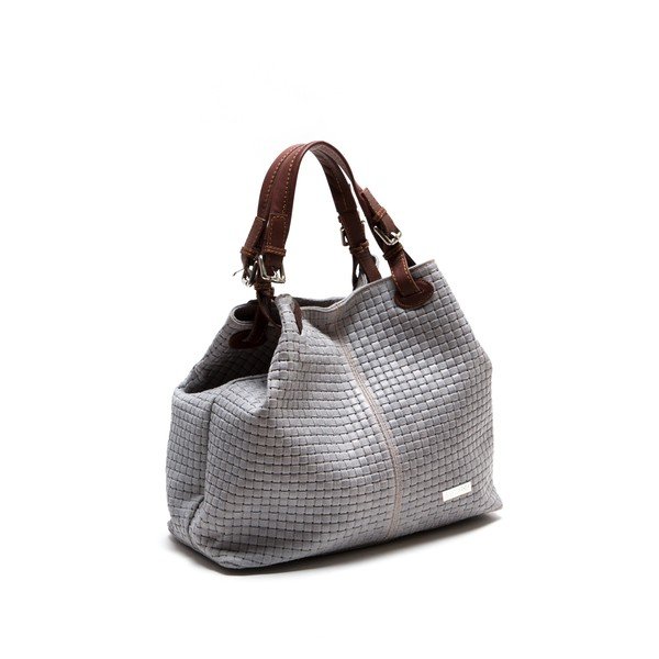 Torebka skórzana Isabella Rhea 858 Grigio-image-2