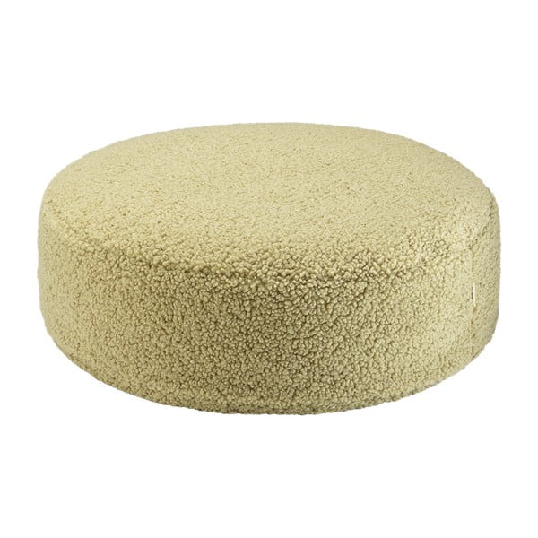 Zielony dziecięcy worek do siedzenia z materiału bouclé Round – Wigiwama